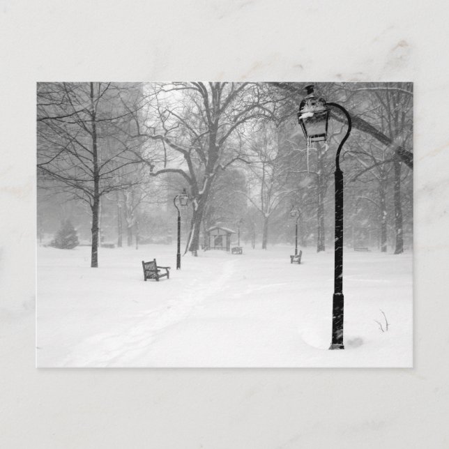 Cartão Postal Snowscape II, Filadélfia (Frente)