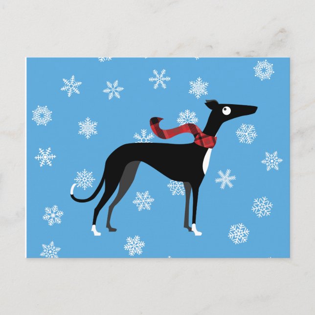 Cartão Postal Snowy Hound (Frente)