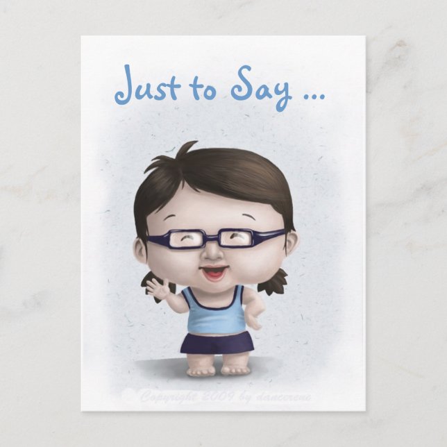 Cartão Postal "Só para dizer... Eu Sinto Sua Falta (Frente)