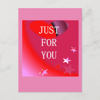CARTÃO POSTAL SÓ PARA VOCÊ