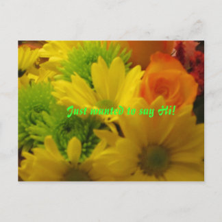 Cartão Postal Só queria dizer oi