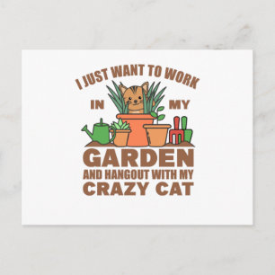 Cartão Postal Só Quero Trabalhar No Meu Jardim Com O Meu