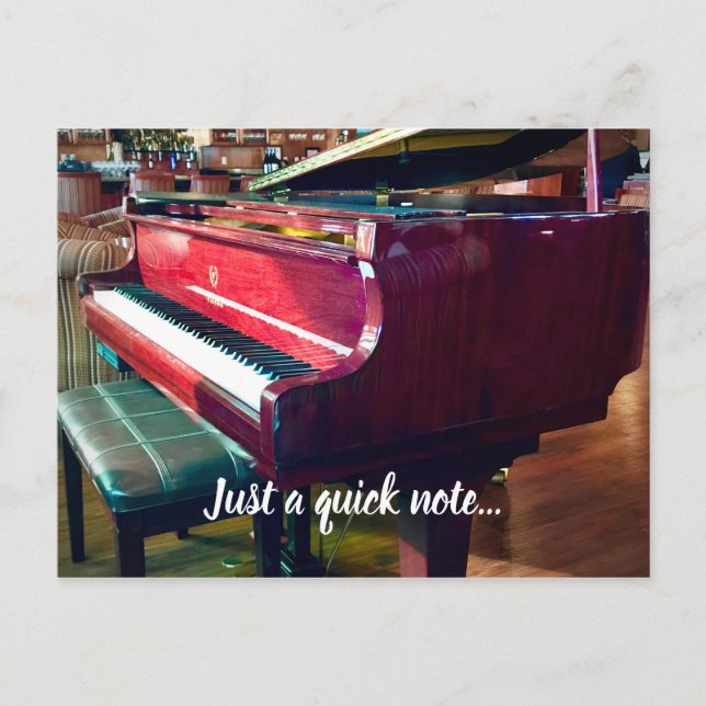 Cartão Postal Só uma nota rápida... (Frente)