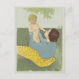 Cartão Postal Sob a árvore de castanha-do-cavalo Mary Cassatt