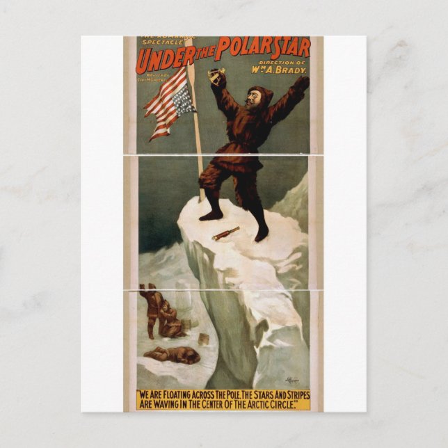 Cartão Postal Sob a estrela polarstar (Frente)