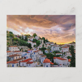 Cartão Postal Sob a hora do pôr do sol