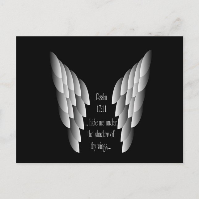 Cartão Postal Sob As Asas de Deus Poster (Frente)