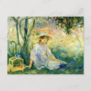 Cartão Postal Sob o guarda de Berthe Morisot