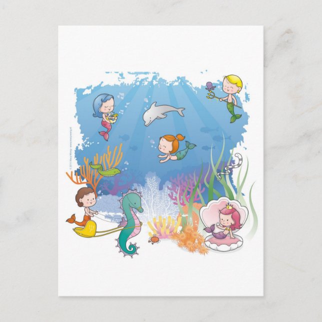 Cartão Postal Sob o mar (Frente)