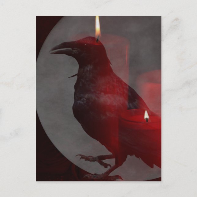 Cartão Postal "Sob o seu feitiço em vermelho" (Frente)