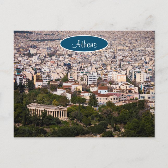 Cartão Postal Sobrando Atenas (Frente)