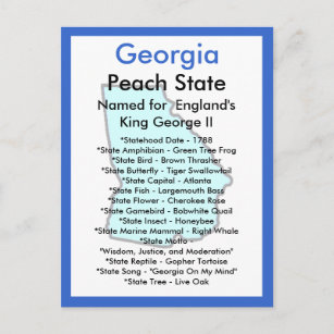 Cartão Postal Sobre a Geórgia