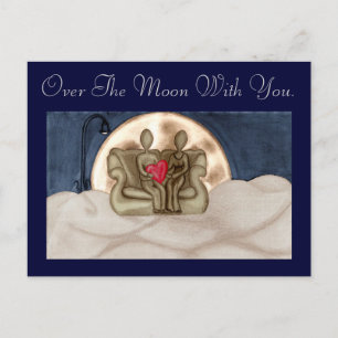 Cartão Postal Sobre a Lua