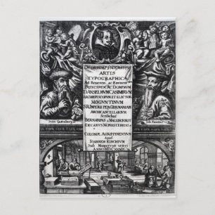 Cartão Postal "Sobre a origem e a história da tipografia"