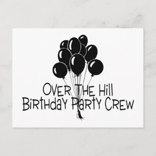 Cartão Postal Sobre A Tripulação Da Festa de aniversário Hill