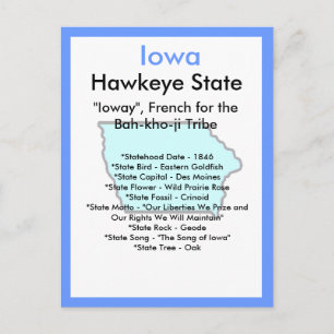 Cartão Postal Sobre Iowa