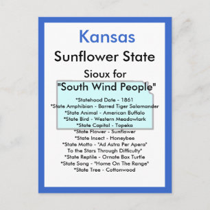Cartão Postal Sobre Kansas
