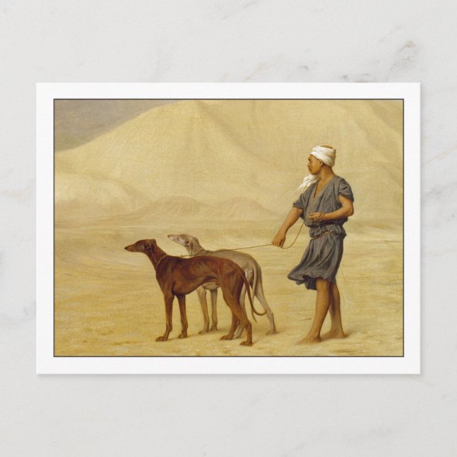 Cartão Postal Sobre o deserto de Jean-Leon Gerome (Frente)