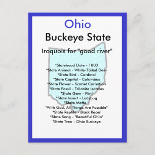 Cartão Postal Sobre Ohio