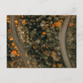 CARTÃO POSTAL SOBRE OS CAMINHOS DO OUTONO