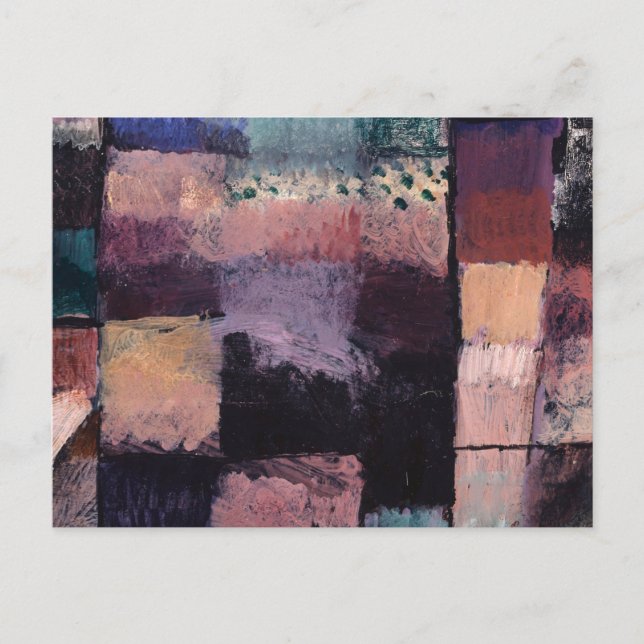 Cartão Postal Sobre um Motif de Hammamet por Paul Klee (Frente)