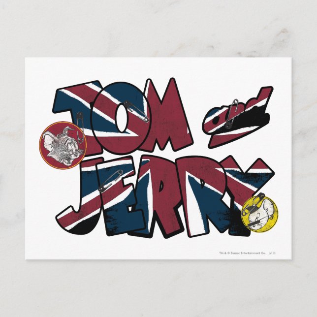 Cartão Postal Sobrecarga de Tom e Jerry UK 2 (Frente)