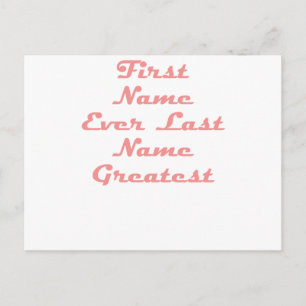 Cartão Postal Sobrenome De Nome Maior