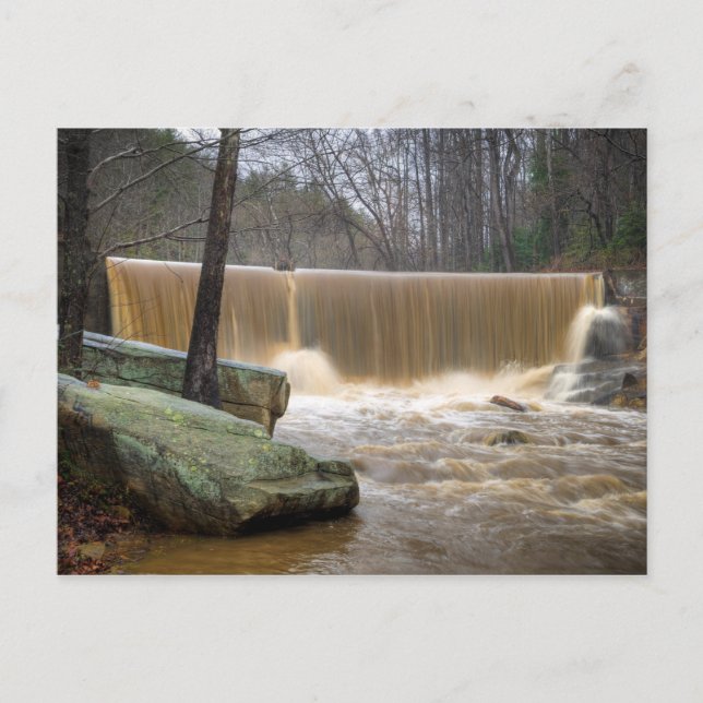 Cartão Postal Sobreposição da Barragem da Carolina do Norte (Frente)