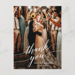 Cartão Postal Sobreposição de Roteiro de Fotografia de Casamento