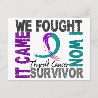 Cartão Postal Sobrevivência 5 Cancer de tiroide