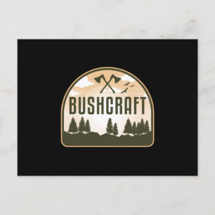 Cartão Postal Sobrevivência de Bushcraft Apocalypse no Exterior