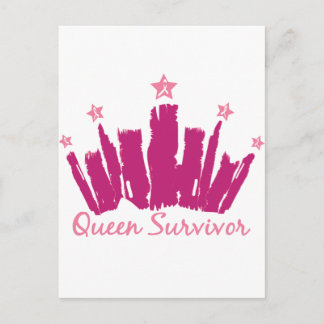 Cartão Postal Sobrevivência do Câncer da Mama Rainha