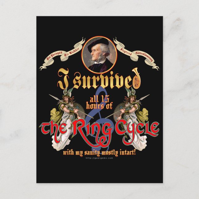 Cartão Postal Sobrevivência do Ciclo do Anel (Frente)