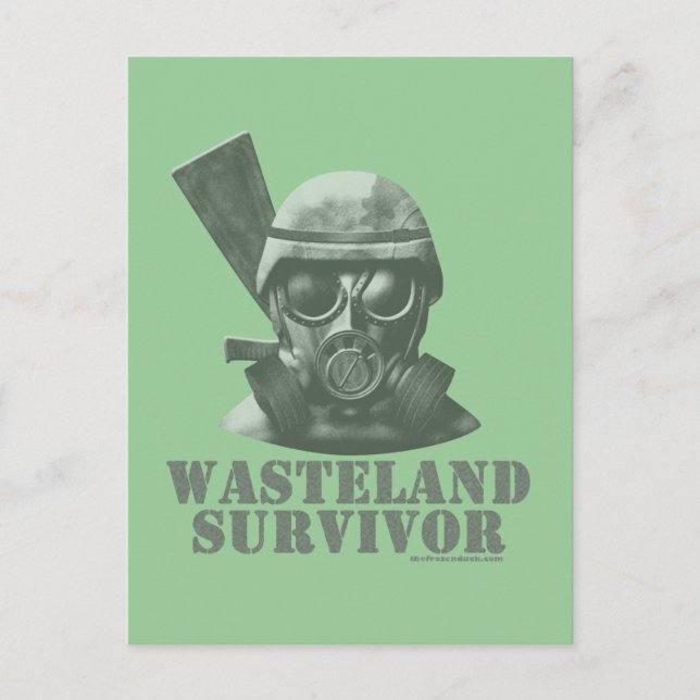 Cartão Postal Sobrevivência Wasteland (Frente)