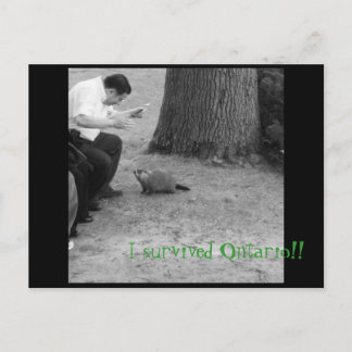 Cartão Postal Sobrevivi à Ontário!!