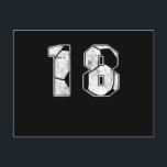 Cartão Postal Soccer 18 th Birthday Celebration Sports Gift<br><div class="desc">This "Soccer 18 th Birthday Celebration Sports Gift" is the perfect design for people celebrating their 20 th Birthday. Great gift idea for Christmas,  Birthdays and Any Occasions.</div>