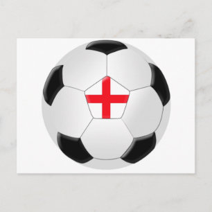 Cartão Postal Soccer Ball - Inglaterra