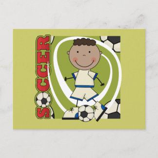 Cartão Postal SOCCER - Camisetas e presentes afro-americanos