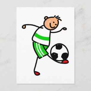 Cartão Postal Soccer Kid