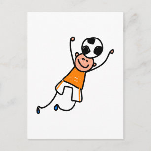 Cartão Postal Soccer Kid