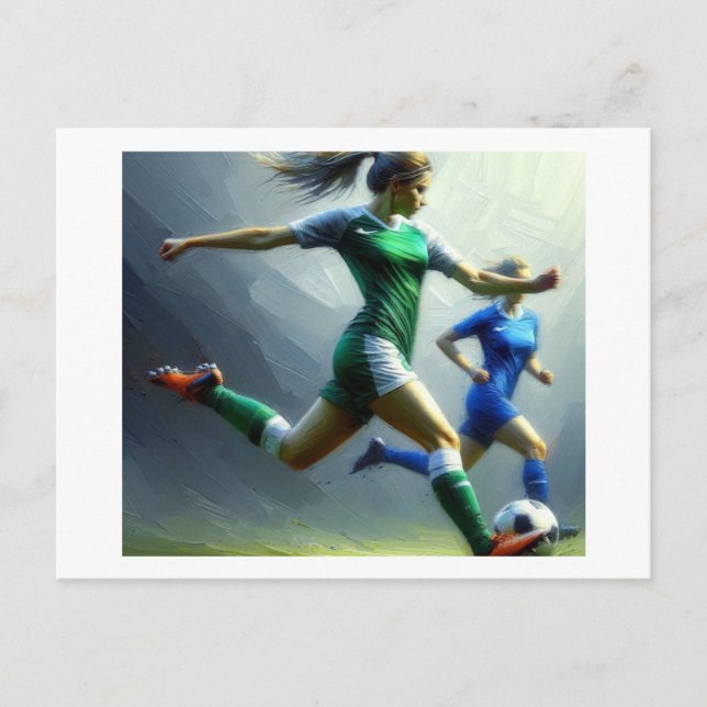 Cartão Postal Soccer Match, (Frente)