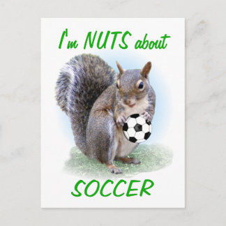 Cartão Postal Soccer Nut