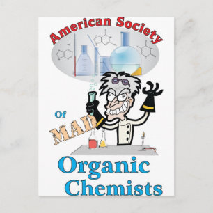 Cartão Postal Sociedade Americana de Químicos Orgânicos Loucos