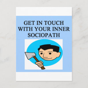 CARTÃO POSTAL SOCIOPATH