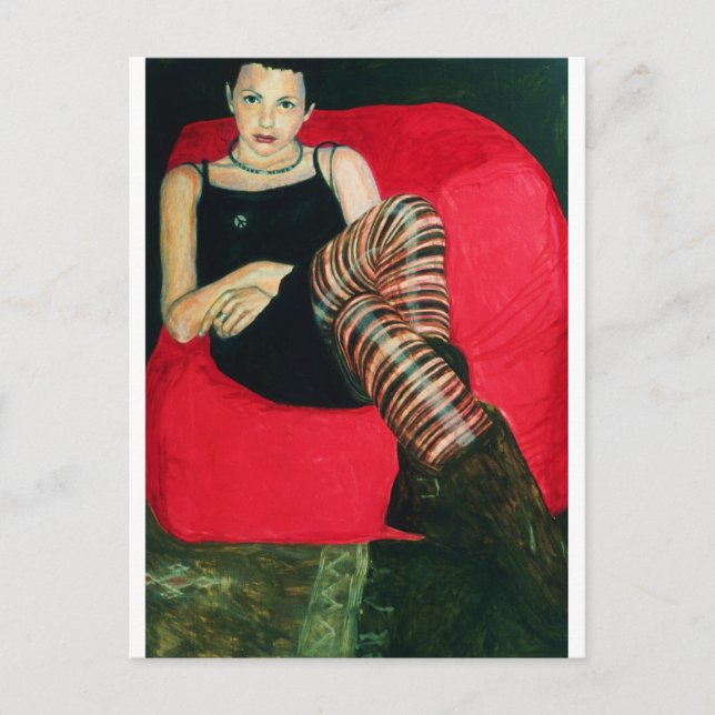 Cartão Postal Sofá vermelho (Frente)