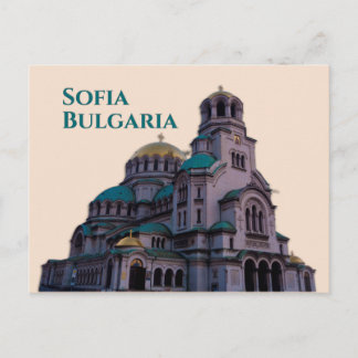 Cartão Postal Sofia Bulgária: Catedral de Alexander Nevsky