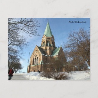 Cartão Postal Sofia Church, Estocolmo, Photo O...