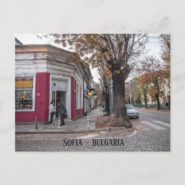 Cartão Postal Sofia, foto da cidade da Bulgária (Frente)