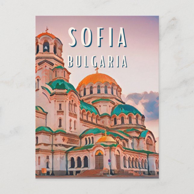 Cartão Postal Sofia, la ville des contrastes Bulgare (Frente)