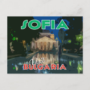 Cartão Postal Sofia, visite a Bulgária...